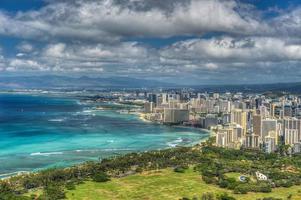 Honolulu und Mamala Bay foto