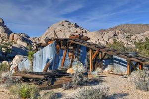 Verlassene Ausrüstung und Mine entlang der Wall Street Mill Trail im Joshua Tree National Park, Kalifornien. foto