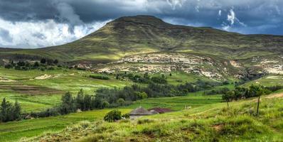 Lesotho-Landschaft im Sommer foto