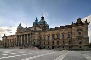 hohes gericht des deutschen reiches in der stadt leipzig in sachsen, deutschland foto