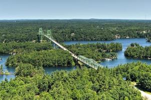 Tausend-Inseln-Brücke von oben foto