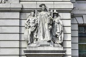 Gerichtsgebäude der Leihmutter, auch bekannt als Hall of Records in Lower Manhattan, New York City, USA foto