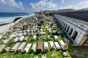 santa maria magdalena de pazzis friedhof aus der kolonialzeit im alten san juan, puerto rico. foto