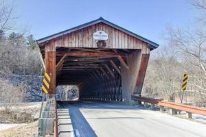 Gorham Goodnough überdachte Brücke in Pittsford, Vermont foto