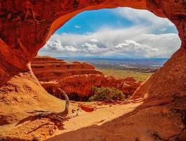 Trennbogen im Arches National Park foto