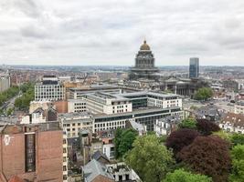 luftaufnahme der skyline der stadt brüssel in belgien. foto