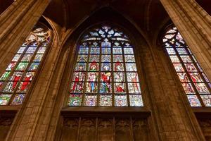 kathedrale notre dame du sablon in brüssel, belgien, 2022 foto