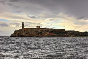 castillo de los tres reyes del morro in havanna, kuba. foto