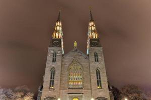 Kathedrale Notre-Dame Römisch-katholische Basilika in Ottawa, Kanada. foto