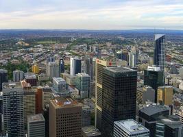 Melbourne, Australien - 18. März 2006 - Luftaufnahme der Skyline des zentralen Geschäftsviertels von Melbourne, Australien. foto