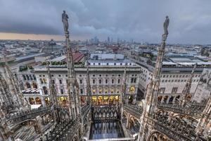 Mailänder Dom, Duomo di Milano, eine der größten Kirchen der Welt, auf der Piazza Duomo im Stadtzentrum von Mailand in Italien. foto