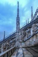 Mailänder Dom, Duomo di Milano, eine der größten Kirchen der Welt, auf der Piazza Duomo im Stadtzentrum von Mailand in Italien. foto