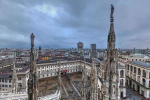 Mailänder Dom, Duomo di Milano, eine der größten Kirchen der Welt, auf der Piazza Duomo im Stadtzentrum von Mailand in Italien. foto