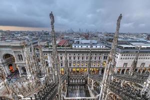 Mailänder Dom, Duomo di Milano, eine der größten Kirchen der Welt, auf der Piazza Duomo im Stadtzentrum von Mailand in Italien. foto