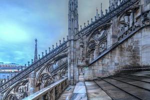 Mailänder Dom, Duomo di Milano, eine der größten Kirchen der Welt, auf der Piazza Duomo im Stadtzentrum von Mailand in Italien. foto