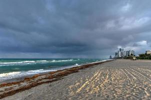 Hollywood Beach Florida am Abend, wenn die Sonne untergeht. foto