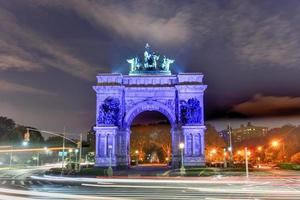 Grand Army Plaza in Brooklyn New York City zum Gedenken an den Sieg der Union während des Bürgerkriegs. foto