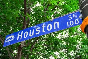 Houston-Straßenschild - Dallas, Fort Worth foto