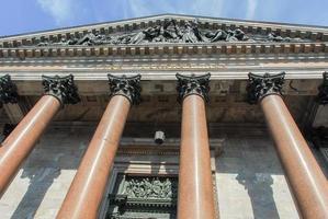 die malerische isaakskathedrale, wahrzeichen in st. Petersburg, Russland foto