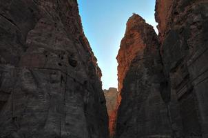 ruinen in petra, jordanien foto