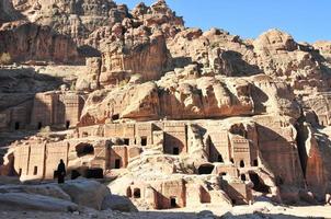 ruinen in petra, jordanien foto