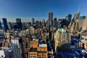 Blick auf die Skyline von New York City von Midtown Manhattan. foto