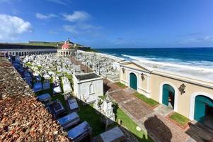 santa maria magdalena de pazzis friedhof aus der kolonialzeit im alten san juan, puerto rico. foto