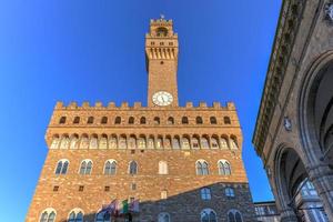 Arnolfo-Turm im Palazzo Vecchio in Florenz, Italien foto