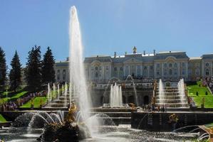 der peterhoffpalast in st. Petersburg, Russland, 2022 foto