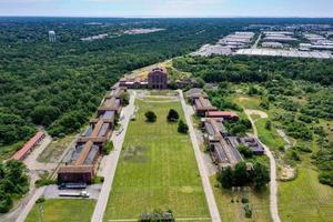 Blick auf verlassene Teile des psychiatrischen Pilgerzentrums in Brentwood, New York auf Long Island. foto