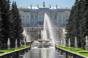 der peterhoffpalast in st. Petersburg, Russland, 2022 foto