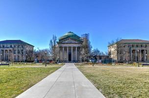 Bibliothek der New York University auf dem Campus des Bronx Community College in Bronx, New York. foto