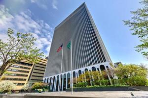 buffalo, new york - 8. mai 2016 - 1966 erbaut, das one m and t plaza-gebäude in buffalo, new york. Entworfen von Minoru Yamasaki, dem gleichen, der das World Trade Center in New York entworfen hat. foto