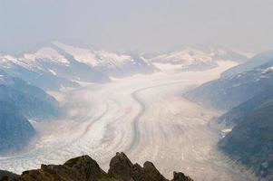 Hubbard-Gletscher im Osten Alaskas und Teil von Yukon, Kanada, und nach Gardiner Hubbard benannt. foto