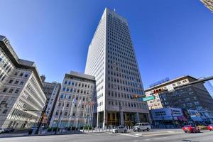 newark, nj - 21. september 2019 - aufsichtsturm auf der breiten straße in newark, new jersey. foto