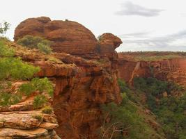 Panoramablick auf den Kings Canyon, Zentralaustralien, Northern Territory, Australien foto