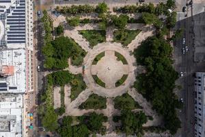 Luftbild von Plaza Grande, der Innenstadt von Merida, Mexiko auf der Halbinsel Yucatan. foto