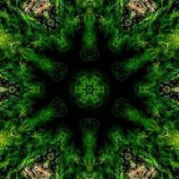 glänzender und hypnotisierender bunter Kaleidoskophintergrund foto