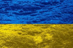 Textur der ukrainischen Flagge als Hintergrund foto