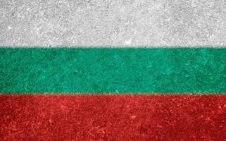 Textur der bulgarischen Flagge als Hintergrund foto