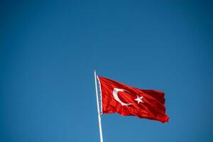 türkische Nationalflagge im Blick