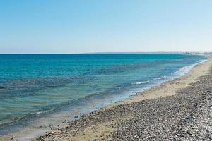 schöner lady's mile beach auf zypern foto