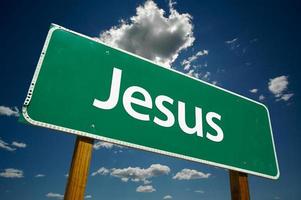Jesus-Straßenschild foto