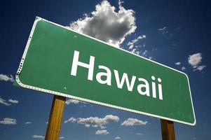 Hawaii-Straßenschild foto