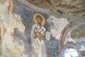 Fresko in der St.-Nikolaus-Kirche in Demre, Antalya, Türkei foto