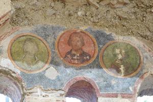 Fresko in der St.-Nikolaus-Kirche in Demre, Antalya, Türkei foto