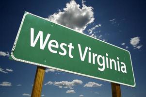 Straßenschild West Virginia foto