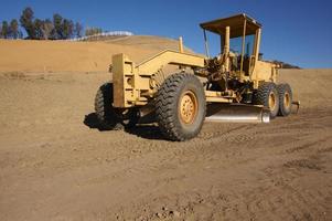 Traktor auf einer Baustelle foto