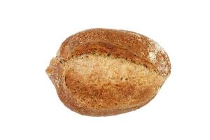 hausgemachtes brot isolierte ansicht von oben foto