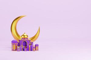 islamischer 3D-Hintergrund foto